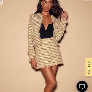 🎉HP🎉Boss Girl Multi Tweed Skirt